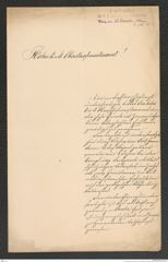 k.k. naturhistorisches Hofmuseum, Intendanzakten 1885-1896 (Hauer), Aktenzahl Z.736/1891, Seite 1